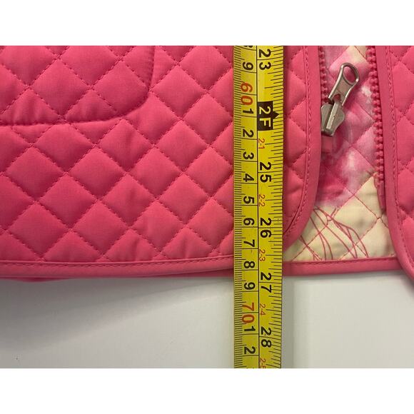 ESPIRIT VTG Quilted Floral Reversible Pink Jacket Sz Small - Picture 9 of 9